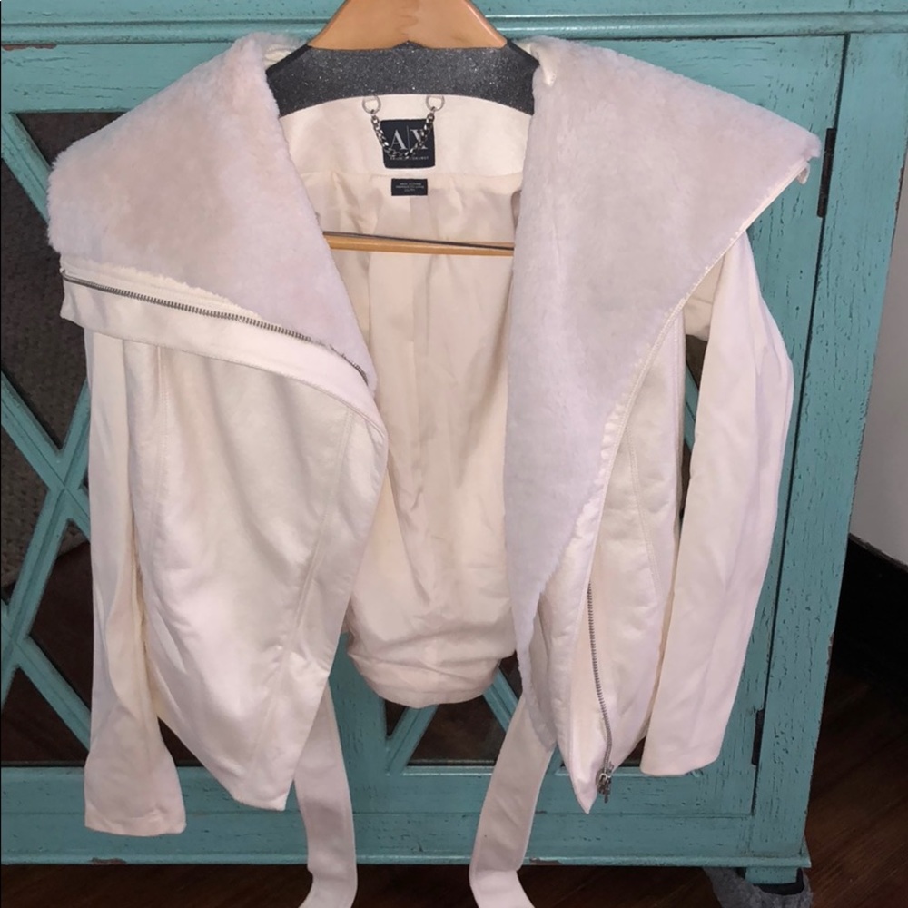 Armani Exchange off white jacket